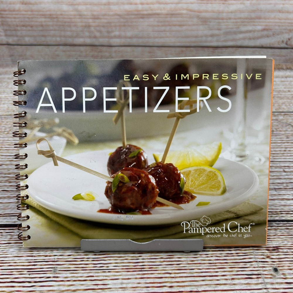 Pampered Chef Easy & Impressive Appetizers Spiral Cookbook 2009 099901024413